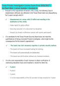 Texas Private Investigator License Exam Prep 2026&sol;2027 &vert; &NewLine;Verified Q&A &vert; Latest Update &vert; Graded A&plus;