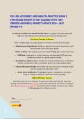 PSI&colon; LIFE&comma; ACCIDENT&comma; AND HEALTH PRACTICE EXAM &vert; STRATEGIES REVIEW OF KEY QUIZZES WITH 100&percnt; VERIFIED ANSWERS &vert; NEWEST UPDATE 2026 &ndash; 2027 &lpar;RATED A&plus;&rpar;&NewLine;