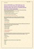 NSG 303 MIDTERM Latest PREP EXAM with 130 &NewLine;Questions and Correct Answers WITH DETAILED &NewLine;EXPLANATIONS&sol; NSG 303 Exam COVERING RECENT &NewLine;AND MOST TESTED QUESTIONS &NewLine;