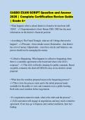 CASBO EXAM SCRIPT Question and Answer&NewLine;2026 &vert; Complete Certification Review Guide&NewLine;&vert; Grade A&plus;