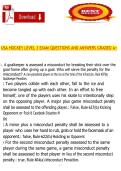 USA Hockey Level 3 Exam Questions and Answers Graded A&plus; &ndash; Complete Officiating Certification Practice Test and Study Guide