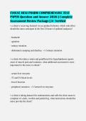 EVOLVE HESI PHARM COMPREHENSIVE TEST&NewLine;PAPER Question and Answer 2026 &vert; Complete&NewLine;Assessment Review Package &vert; A&plus; Verified