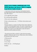 EVOLVE HESI PHARM COMPREHENSIVE TEST&NewLine;PAPER Question and Answer 2026 &vert; Complete&NewLine;Exam Review Guide &vert; Grade A&plus;