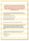 MED SURG 201 ACTUAL FINAL EXAM 2026 &sol;2027 PRACTICE QUESTIONS & STUDY GUIDE COMPLETE ACCURATE QUESTIONS WITH WELL ELABORATED SOLUTIONS AND RATIONALES &lpar;100&percnt; CORRECT VERIFIED ANSWERS&rpar; LATEST UPDATED VERSION 2026 EDITION &vert;GUARANTEED SUCCESS A&plus; &lpar;BRAND NEW&excl;&rpar; &vert; 