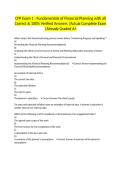 CFP Exam 1 - Fundamentals of Financial Planning with all Correct & 100&percnt; Verified Answers &vert;Actual Complete Exam &vert;Already Graded A&plus;