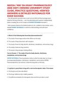 NSG124 &sol; NSG 124 EXAM 1 PHARMACOLOGY 2026&ndash;2027 &vert; HERZING UNIVERSITY STUDY GUIDE&comma; PRACTICE QUESTIONS&comma; VERIFIED ANSWERS & DETAILED RATIONALES FOR EXAM SUCCESS