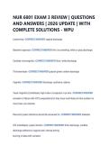 NUR 6001 EXAM 3 REVIEW &vert; QUESTIONS &NewLine;AND ANSWERS &vert; 2026 UPDATE &vert; WITH &NewLine;COMPLETE SOLUTIONS - WPU 