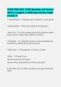 GCOR PRACTICE EXAM Question and Answer&NewLine;2026 &vert; Complete Certification Review Guide&NewLine;&vert; Grade A&plus;