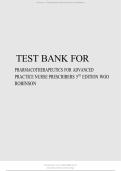 test bank for pharmacotherapeutics for advanced practice nurse prescribers 5th edition by woo and robinson