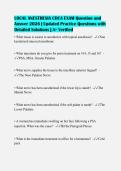 LOCAL ANESTHESIA CDCA EXAM Question and&NewLine;Answer 2026 &vert; Updated Practice Questions with&NewLine;Detailed Solutions &vert; A&plus; Verified