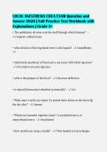 LOCAL ANESTHESIA CDCA EXAM Question and&NewLine;Answer 2026 &vert; Full Practice Test Workbook with&NewLine;Explanations &vert; Grade A&plus;