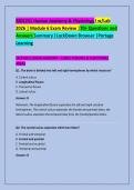 BIOL251 Human Anatomy & Physiology I w&sol;Lab &NewLine;2026 &vert; Module 6 Exam Review &vert;70&plus; Questions and &NewLine;Answers Summary &vert;LockDown Browser &vert;Portage &NewLine;Learning