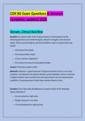 CDR RD Exam Questions & Answers &NewLine;Complete&colon; updated 2026