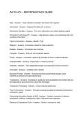 ACTG 474 &ndash; MIDTERM STUDY GUID