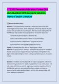 ILTS 305 Elementary Education Content Test &NewLine;2026 Questions With Complete Solutions&comma; &NewLine;Exams of English Literature