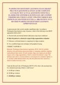 WASHINGTON DENTURIST LICENSING EXAM 2026&sol;2027 PRACTICE QUESTIONS & STUDY GUIDE COMPLETE ACCURATE TEST ACTUAL QUESTIONS WITH WELL ELABORATED ANSWERS & RATIONALES &lpar;100&percnt; EXPERT VERIFIED SOLUTIONS&rpar; LATEST UPDATED VERSION 2026 EDITION &vert;GUARANTEED SUCCESS A&plus; &lpar;B