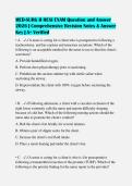 MED-SURG II HESI EXAM Question and Answer&NewLine;2026 &vert; Updated Practice Questions with Verified&NewLine;Solutions &vert; A&plus; Verified&NewLine;