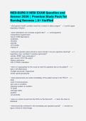 MED-SURG II HESI EXAM Question and&NewLine;Answer 2026 &vert; Premium Study Pack for&NewLine;Nursing Success &vert; A&plus; Verified