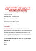 NUR3270 Exam 3 V1&ndash;V3 &vert; NUR 3270 Exam 3 V1&ndash;V3 &vert; Comprehensive Health Assessment &vert; William Paterson University &vert; Complete Exam Bundle with Detailed Verified Answers