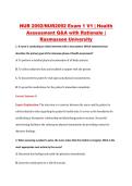 NUR2092 Exam 1 V1&ndash;V3 &vert; NUR 2092 Exam 1 V1&ndash;V3 &vert; Health Assessment &vert; Rasmussen University &vert; Complete Exam Bundle with Detailed Verified Answers