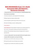 NUR2092 Exam 3 V1&ndash;V3 &vert; NUR 2092 Exam 3 V1&ndash;V3 &vert; Health Assessment &vert; Rasmussen University &vert; Complete Exam Bundle with Detailed Verified Answers