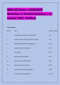 NUR 425 Exam 3 2024&sol;2025 &NewLine;Questions & Verified Solutions &lpar; A&plus; &NewLine;Graded 100&percnt; Verified&rpar;