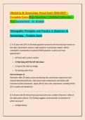 Obstetrics & Gynecology Actual Exam 2026&sol;2027 &ndash; &NewLine;Complete Exam-Style Questions &vert; Detailed Rationales &ndash; &NewLine;Pass Guaranteed &ndash; A&plus; Graded