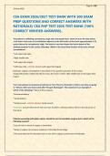 CEA EXAM 2026&sol;2027 TEST BANK WITH 500 EXAM &NewLine;PREP QUESTIONS AND CORRECT ANSWERS WITH &NewLine;RATIONALE&sol; CEA FNP TEST 2026 TEST BANK &lpar;100&percnt; &NewLine;CORRECT VERIFIED ANSWERS&rpar;&NewLine;