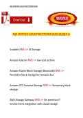 AWS Certified Cloud Practitioner Exam Graded A&plus; &ndash; Complete Certification Practice Test and Study Guide