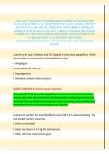 WGU D027 ADVANCED PATHOPHARMACOLOGICAL FOUNDATION EXAM 2026&sol;2027 PRACTICE QUESTIONS AND STUDY GUIDE COMPLETE ACCURATE EXAM ACTUAL QUESTIONS AND CORRECT DETAILED ANSWERS WITH RATIONALES &lpar;100&percnt; CORRECT VERIFIED SOLUTIONS&rpar; CURRENTLY UPDATED VERSION 2026 EDITI