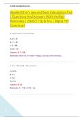 Applied Ohm&rsquo;s Law and Basic Calculations Test &NewLine;&vert; Questions And Answers With Verified &NewLine;Rationales &vert; 2026&sol;27 Qs & Ans &vert; Digital Pdf &NewLine;Download 