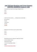 Jamf 100 Exam Questions and Correct Answers &NewLine;&lpar;VERIFIED ANSWERS&rpar; Graded A&plus; 2026