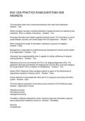 BUS 120A PRACTICE EXAM QUESTIONS AND ANSWERS