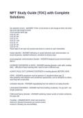 MFT Study Guide &lpar;TDC&rpar; with Complete Solutions