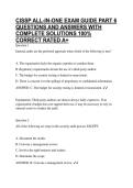 CISSP ALL-IN-ONE EXAM GUIDE PART 6 QUESTIONS AND ANSWERS WITH COMPLETE SOLUTIONS 100&percnt; CORRECT RATED A&plus;