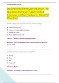 Breastfeeding and Newborn Nutrition Test &NewLine;Questions And Answers With Verified &NewLine;Rationales &vert; 2026&sol;27 Qs & Ans &vert; Digital Pdf &NewLine;Download