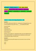 SECURITY FORCES BLOCK 1 TEST 2026 EXAM &NewLine;UPDATE QUESTIONS AND VERIFIED ANSWERS &NewLine;&lpar;100&percnt; CORRECT ANSWERS&rpar; A&plus; GRADED &vert; ALREADY &NewLine;PASSED&excl;&excl; 