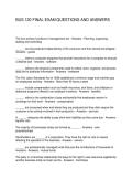 BUS 120 FINAL EXAM QUESTIONS AND ANSWERS