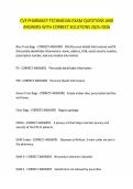 CVS PHARMACY TECHNICIAN EXAM QUESTIONS AND ANSWERS WITH CORRECT SOLUTIONS 2025-2026