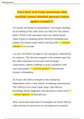 PALS Post Test Exam Questions with&NewLine;verified correct detailed Answers latest&NewLine;update Graded A&plus;