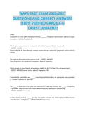 WAPS SSGT EXAM 2026&sol;2027 &NewLine;QUETSIONS AND CORRECT ANSWERS &NewLine;&lpar;100&percnt; VERIFIED GRADE A&plus;&rpar; &NewLine; LATEST UPDATED&excl;&excl; 