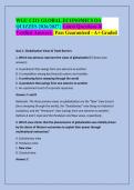 WGU C211 GLOBAL ECONOMICS OA &NewLine;QUIZZES 2026&sol;2027 &vert; Latest Questions & &NewLine;Verified Answers &vert; Pass Guaranteed - A&plus; Graded