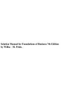 Solution Manual for Foundations of Business 7th Edition by William M&period; Pride A&plus;