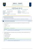 CCHT Practice Test 5&period;0 &lpar;Latest 2026&sol;2027 Update&rpar; &vert; Complete Questions with Verified Answers and Detailed Rationales &vert; Certified Clinical Hemodialysis Technician  AAMI RD52 Standards&comma; Dialyzer Operation  &vert; A&plus; Graded &vert; NNCC&sol;NANT