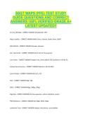 SSGT WAPS &lpar;PFE&rpar; TEST STUDY &NewLine;GUIDE QUESTIONS AND CORRECT &NewLine;ANSWERS 100&percnt; VERIFIED GRADE A&plus; &NewLine;LATEST UPDATED&excl;&excl; 