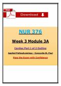 NUR 376 Week 3 Module 3A Cardiac Applied Pathophysiology 2026 Edition &ndash; Concordia