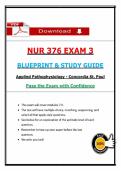 NUR 376 Exam 3 Blueprint & Study Guide 2026 Edition &ndash; Concordia