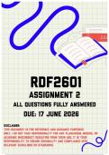 RDF2601 Assignment 2 Memo &vert; Due 17 June 2026