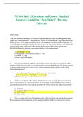 NU 636 Quiz 2 Questions and Correct Detailed Answers Graded A&plus; &vert; New 2026&sol;27 &vert; Herzing University