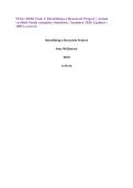 WGU D180 Task 1&colon; Identifying a Research Project &vert; Actual verified Study complete Solutions &vert; Summer 2026 Updates &vert; 100&percnt; correct 